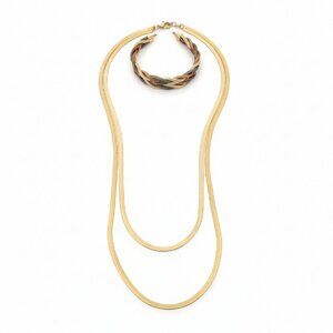 Elegant Gold Necklace Set